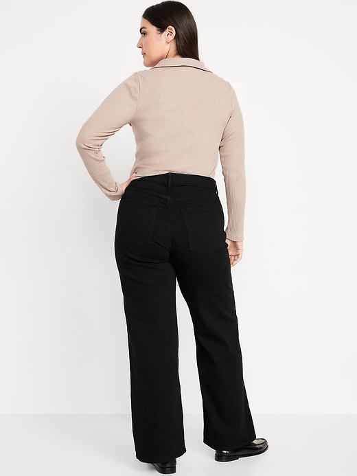 Image number 6 showing, High-Waisted Wow Wide-Leg Jeans