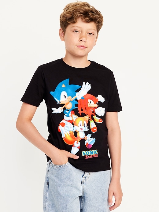 Voir une image plus grande du produit 1 de 2. T-shirt à imprimé Sonic The Hedgehog™ unisexe pour Enfant