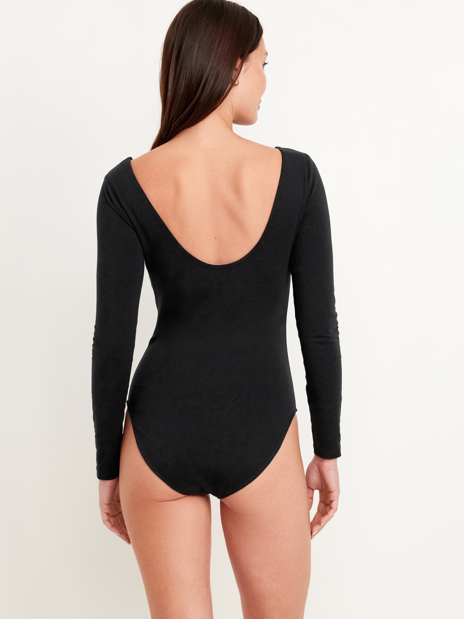 Double-Layer Scoop-Back Bodysuit