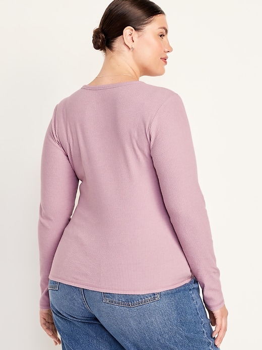 Image number 8 showing, Plush-Knit Long-Sleeve T-Shirt