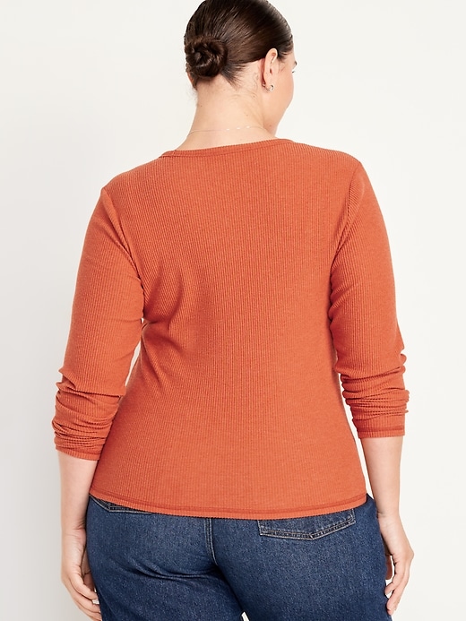 Image number 8 showing, Plush-Knit Long-Sleeve T-Shirt