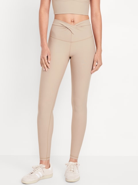 Extra High-Waisted PowerSoft Twist-Front Leggings