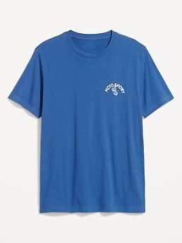 Tシャツ・カットソー SATUR Smudge Logo Artwork Short Sleeve T-Shirt Vintage Navy cn56855035.jpg