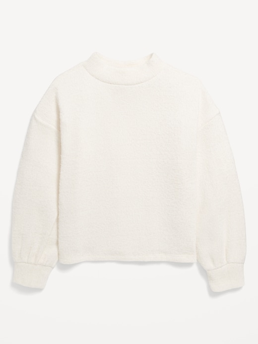 View large product image 2 of 3. Cozy Mock-Neck Chenille Sweater for Girls