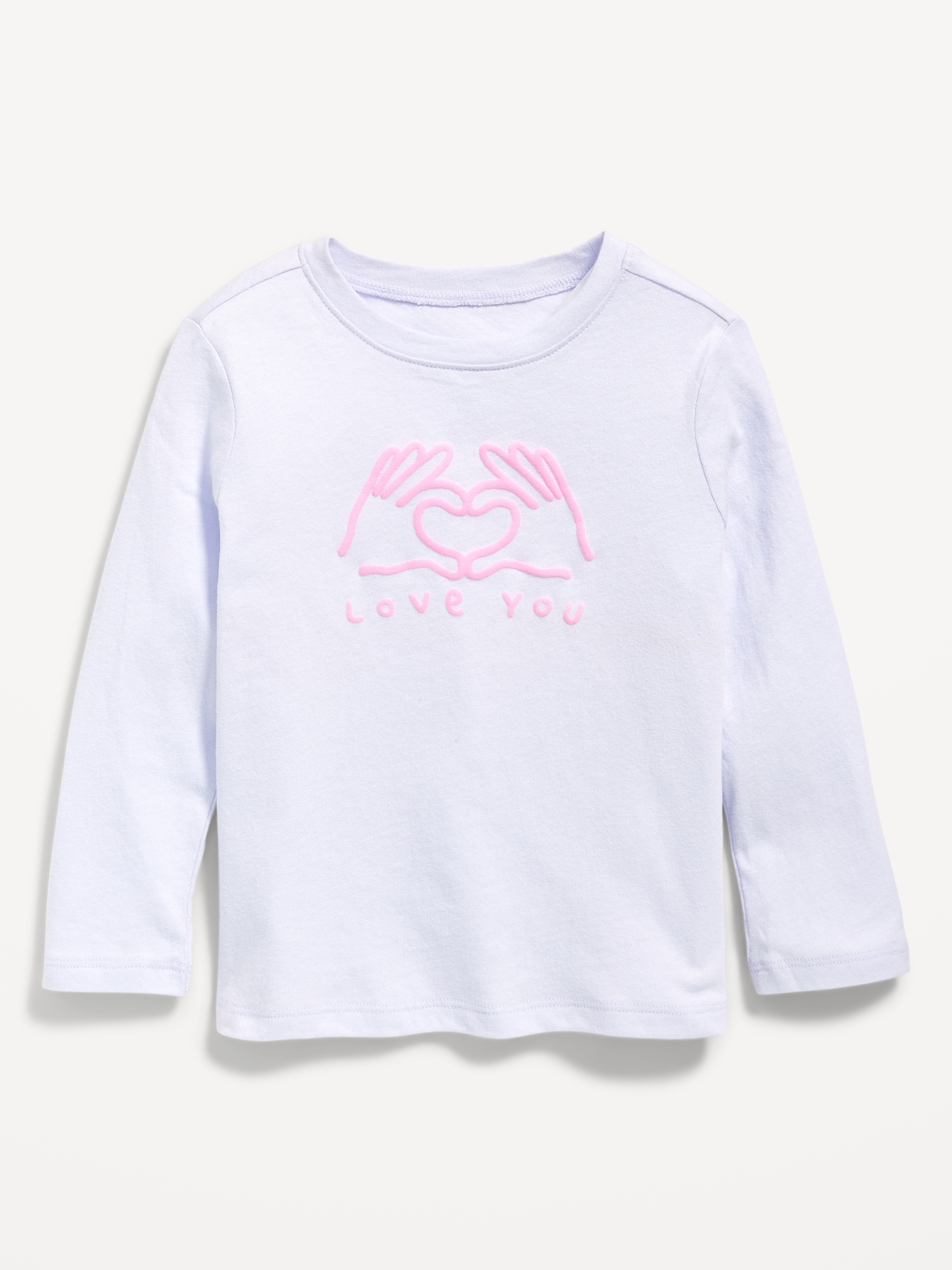 T-shirt à imprimé à manches longues pour toute-petite fille