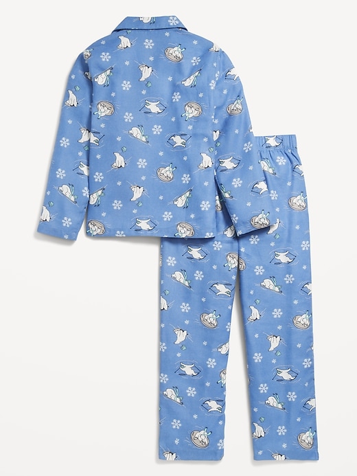 View large product image 2 of 5. Gender-Neutral Printed Button-Front Pajama Set for Kids