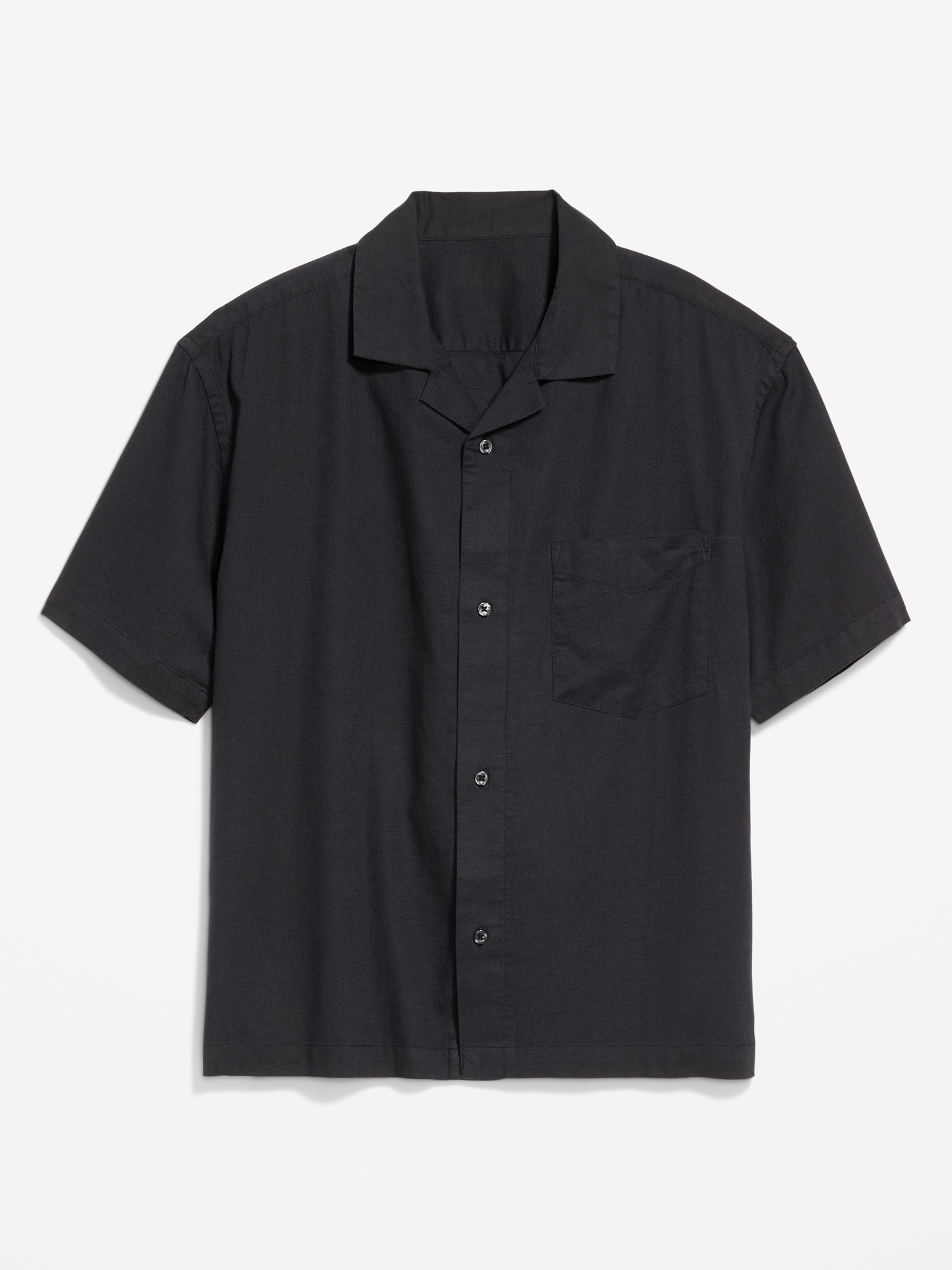 Short-Sleeve Crop Camp Shirt