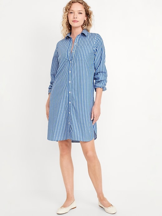 Image number 1 showing, Mini Shirt Dress