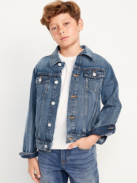 View large product image 1 of 3. Non-Stretch Jean Trucker Jacket for Boys