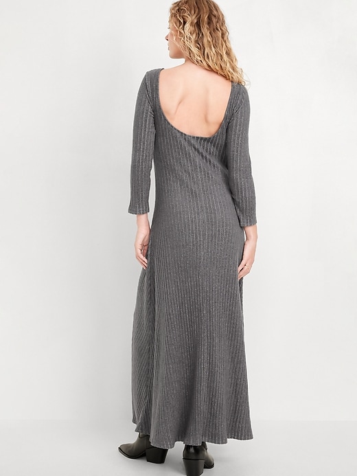 Image number 8 showing, Fit &amp; Flare Ribbed Maxi Dress