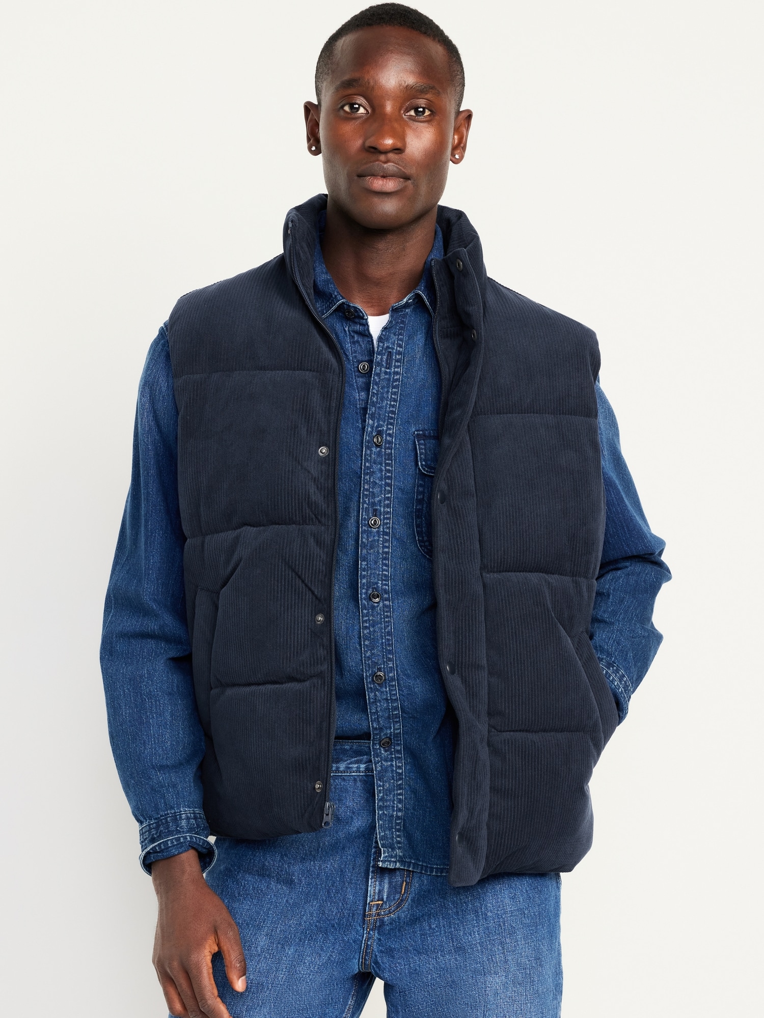 Corduroy Puffer Vest