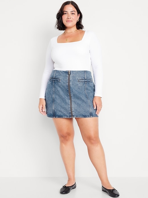 Image number 7 showing, Mid-Rise OG Jean Mini Skirt