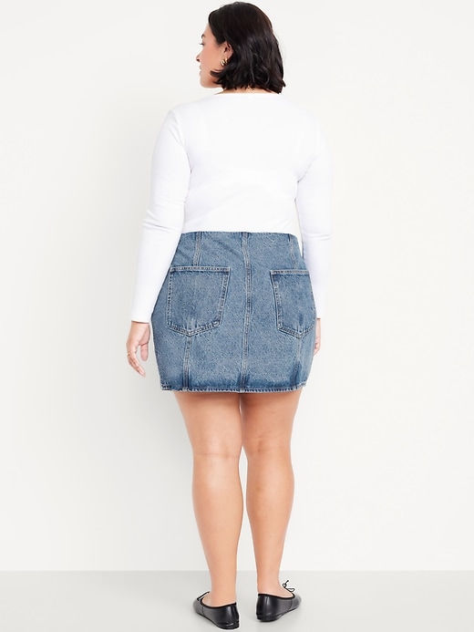 Image number 8 showing, Mid-Rise OG Jean Mini Skirt