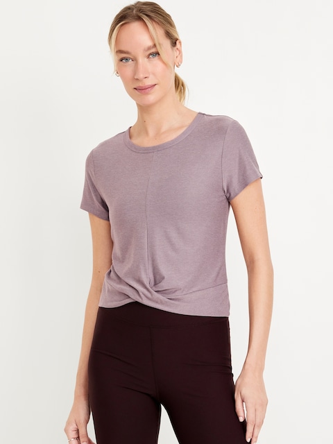CloudMotion Twist-Front T-Shirt