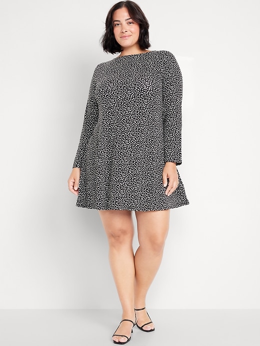 Image number 6 showing, Long-Sleeve Mini Swing Dress