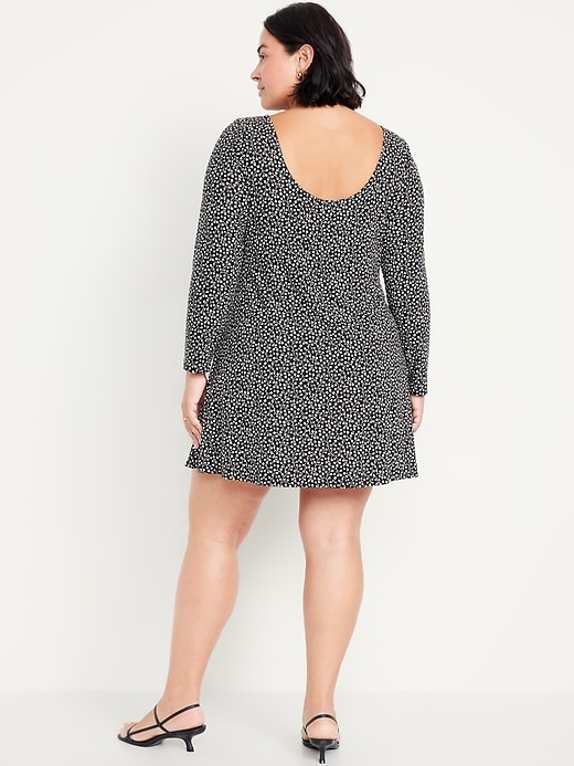 Image number 7 showing, Long-Sleeve Mini Swing Dress