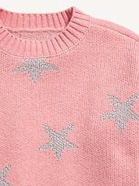 Voir une image plus grande du produit 4 de 4. Chandail SoSoft à mailles perlées et à motif pour fille