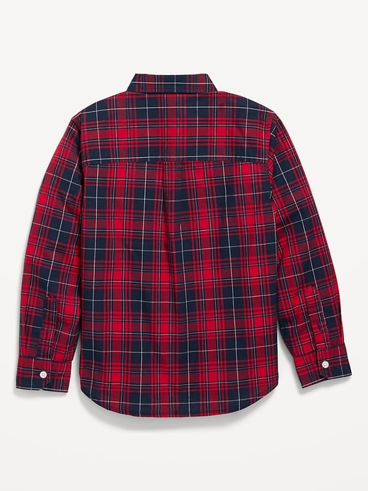 View large product image 2 of 2. Long-Sleeve Poplin Shirt for Boys