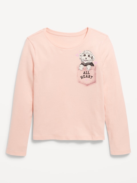 Long-Sleeve Graphic T-Shirt for Girls