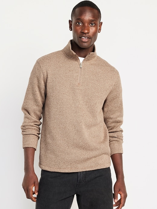 Image number 1 showing, Quarter-Zip Sweater