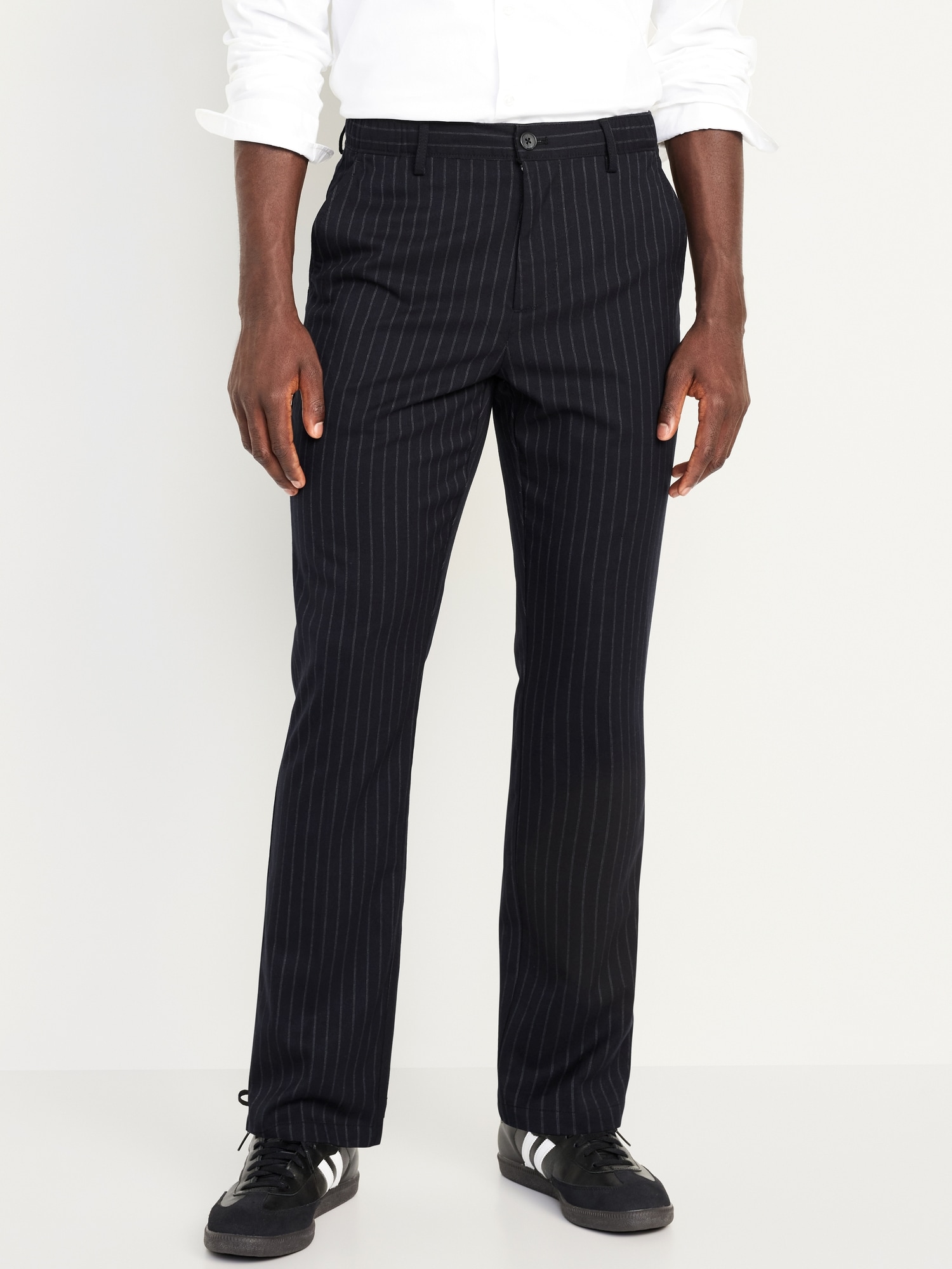 Straight Pinstripe Trouser Pants