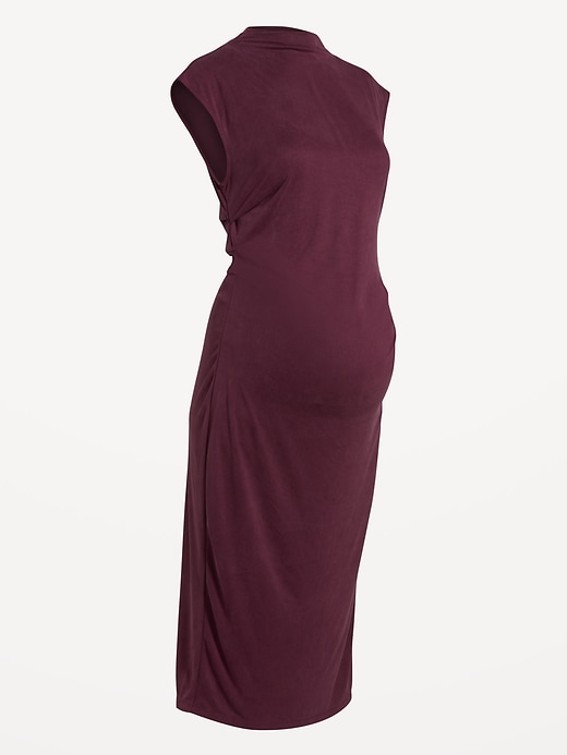 Image number 2 showing, Maternity Mock Neck Midi Dress