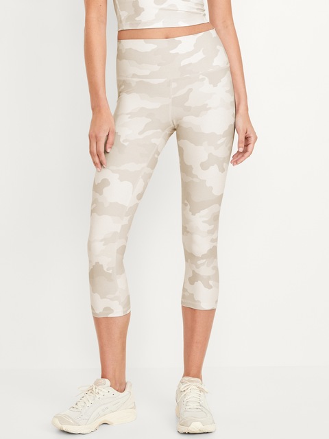 Legging PowerSoft à taille haute longueur 3/4 - Blanc
