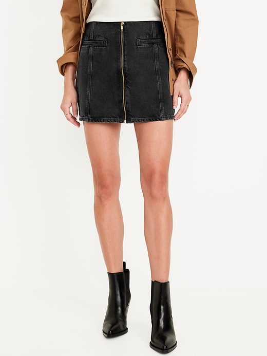 Image number 2 showing, Mid-Rise OG Jean Mini Skirt