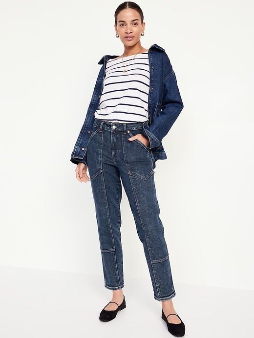 Image number 3 showing, High-Waisted OG Straight Utility Jeans