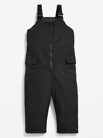 Image number 1 showing, Water-Resistant Unisex Snow-Bib Overalls for Toddler