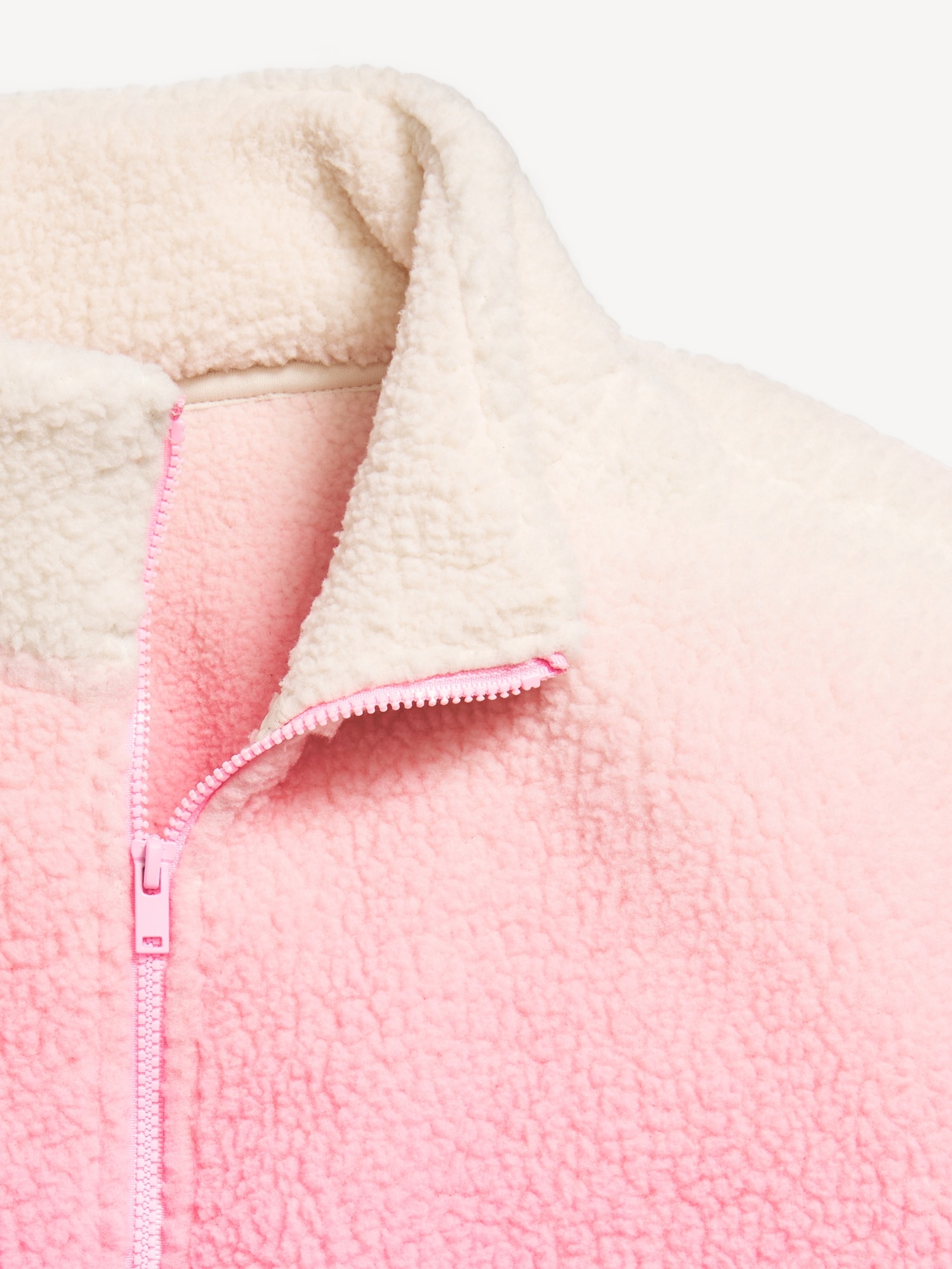 Mock-Neck Sherpa Full-Zip Jacket for Girls