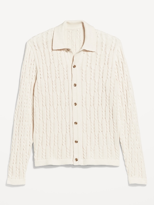 Image number 8 showing, Textured Button-Down Sweater