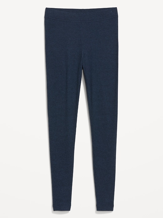 Image number 4 showing, High-Waisted Cozy Ribbed Leggings