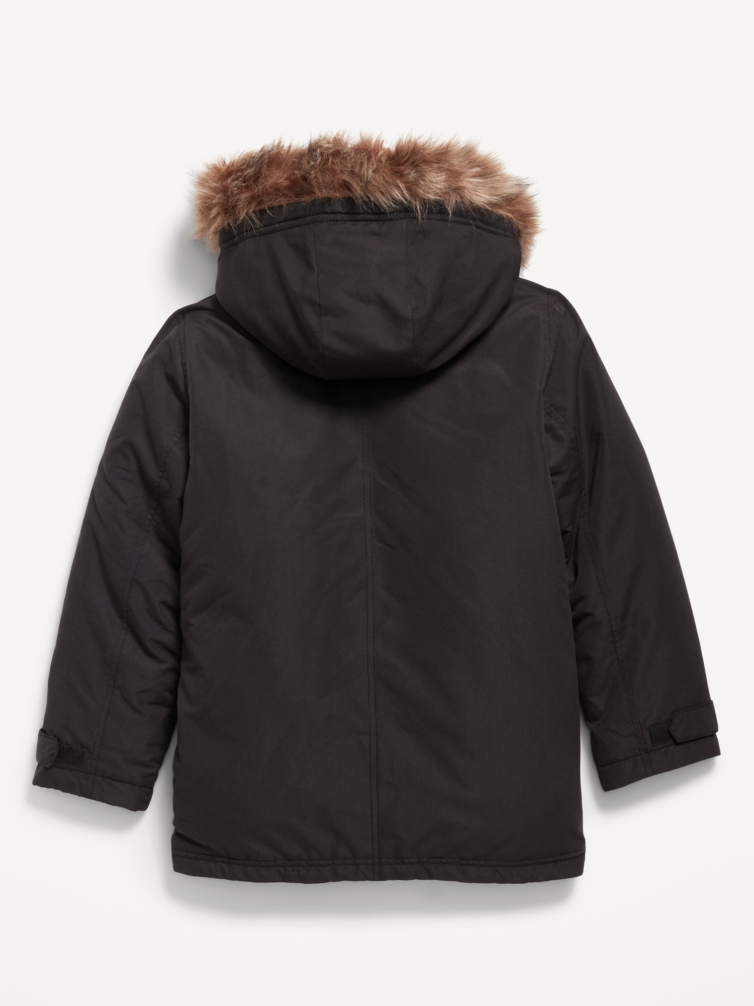 Water-Resistant Sherpa-Lined Hooded Parka Coat for Boys