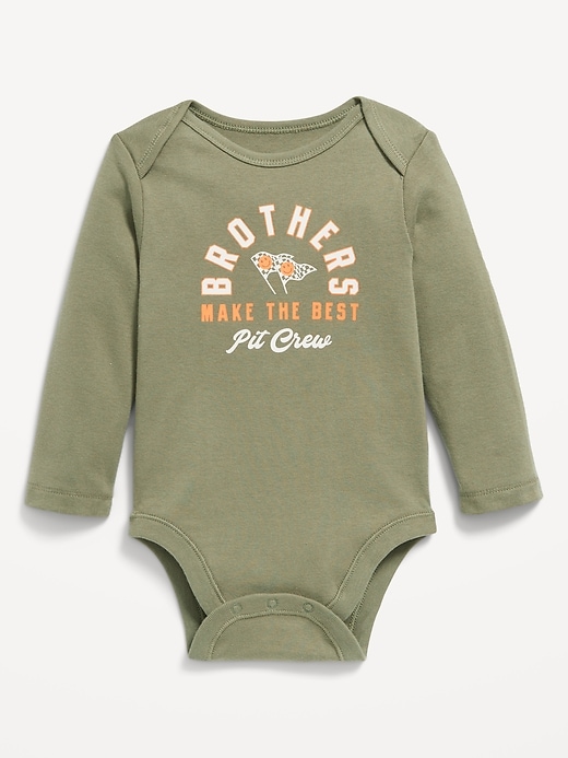 View large product image 1 of 1. Long-Sleeve Graphic Bodysuit for Baby