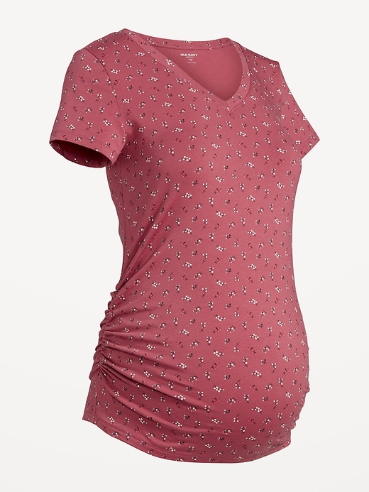 Image number 8 showing, Maternity V-Neck T-Shirt