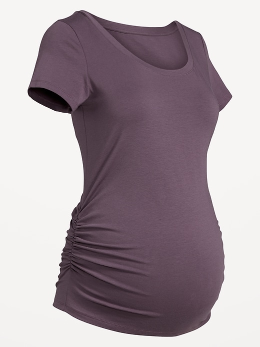 Image number 6 showing, Maternity Scoop-Neck T-Shirt