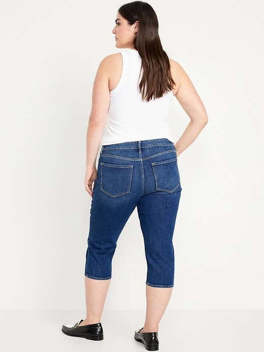 L'image numéro 5 présente Capri Wow à taille mi-basse en denim