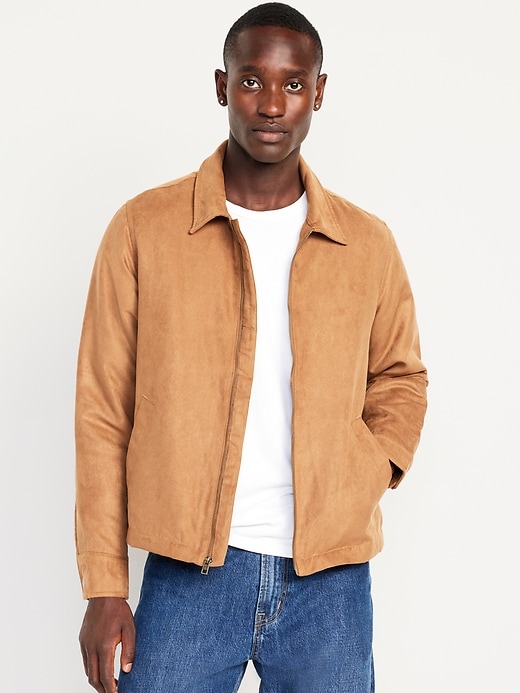 Image number 1 showing, Faux-Suede Jacket