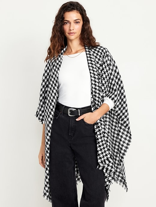 Image number 1 showing, Flannel Poncho