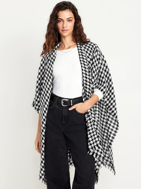 Poncho en flanelle - Multi