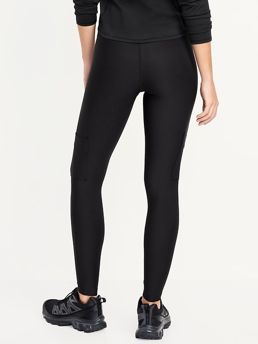 L'image numéro 2 présente Legging cargo PowerSoft à taille haute longueur 7/8