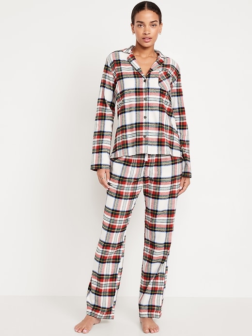 L'image numéro 1 présente Pyjama en flanelle pour femme