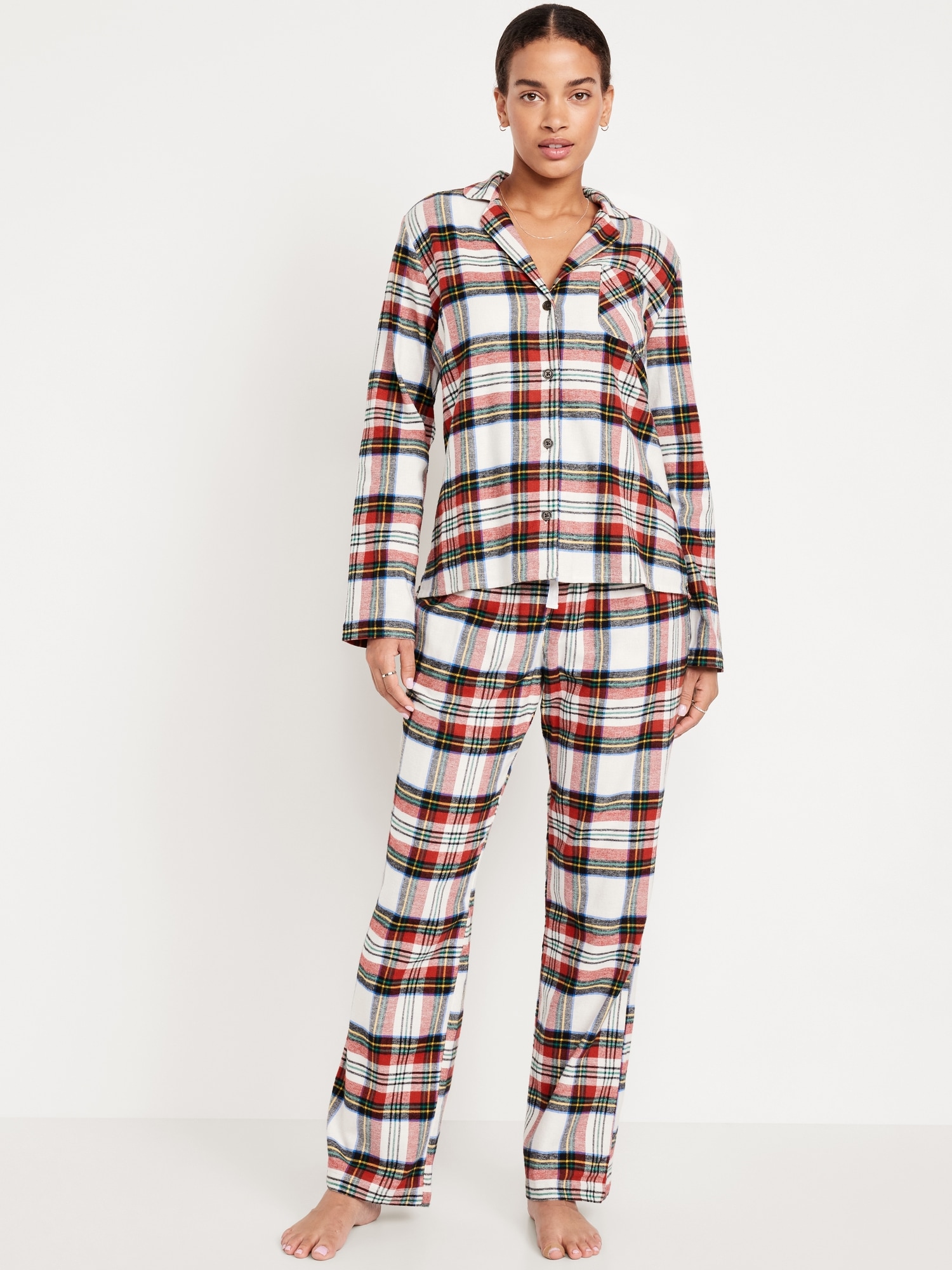 Flannel Pajama Set for Women