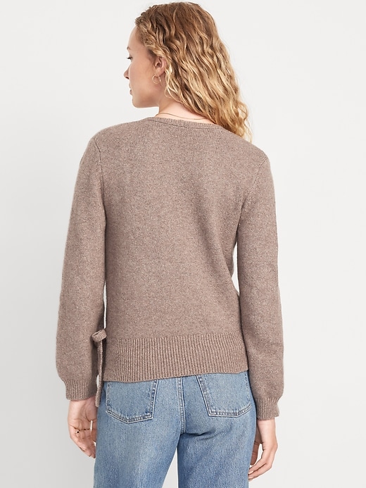 Image number 2 showing, SoSoft Tie-Waist Sweater