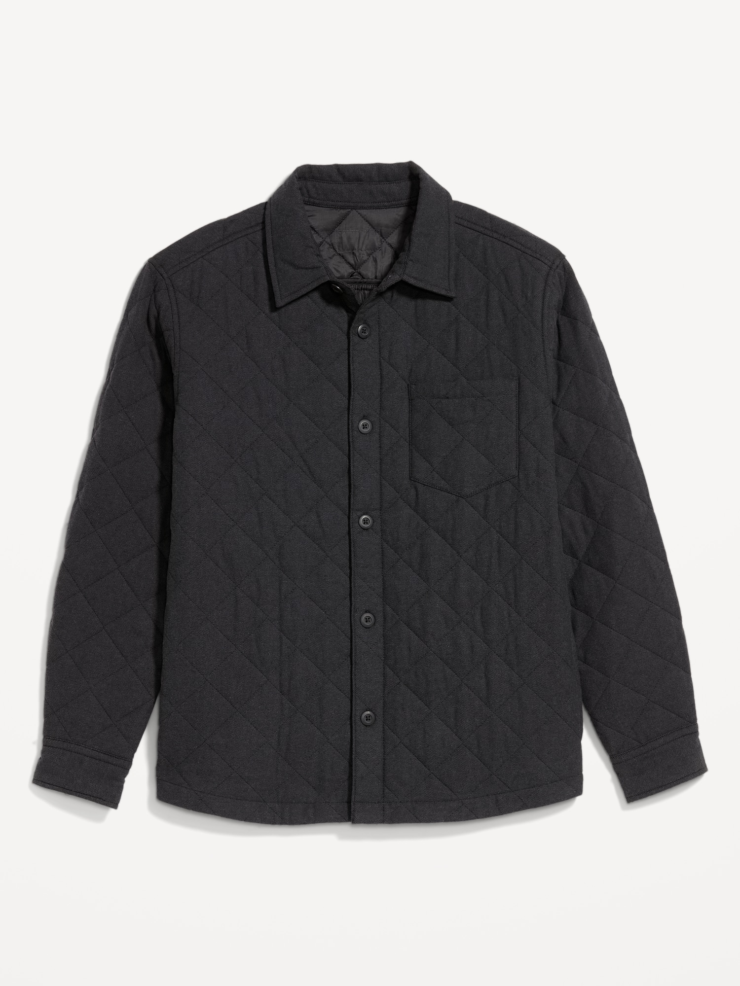 Quilted Button-Down Shacket