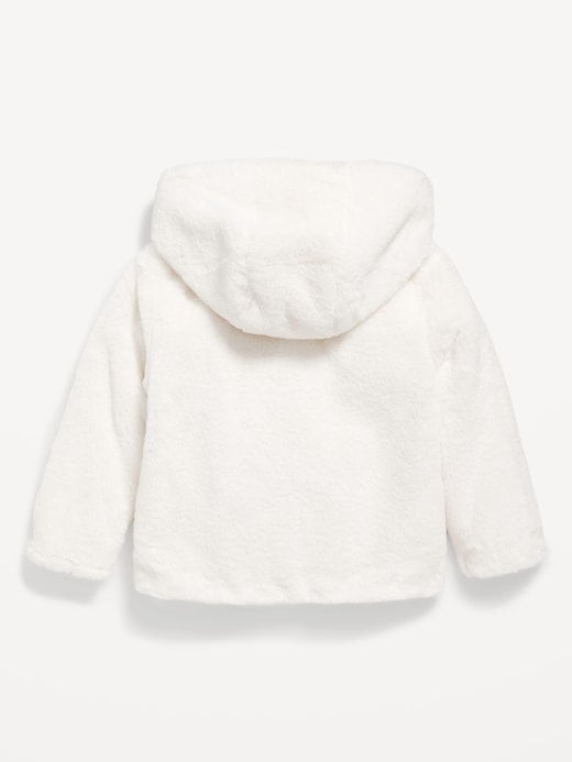 View large product image 2 of 2. Faux-Fur Full-Zip Hooded Jacket for Toddler Girls