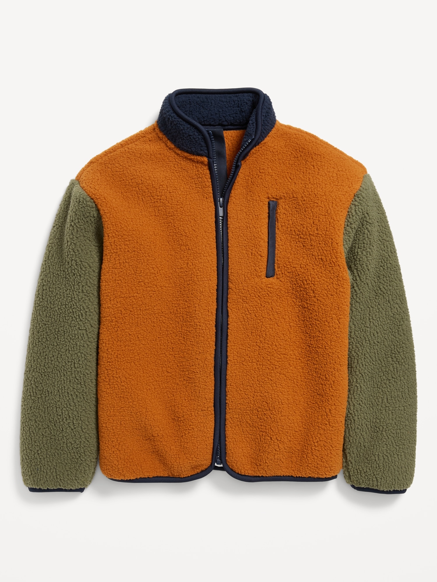 Full-Zip Sherpa Jacket for Boys