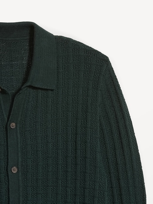 Image number 5 showing, Textured Button-Down Sweater