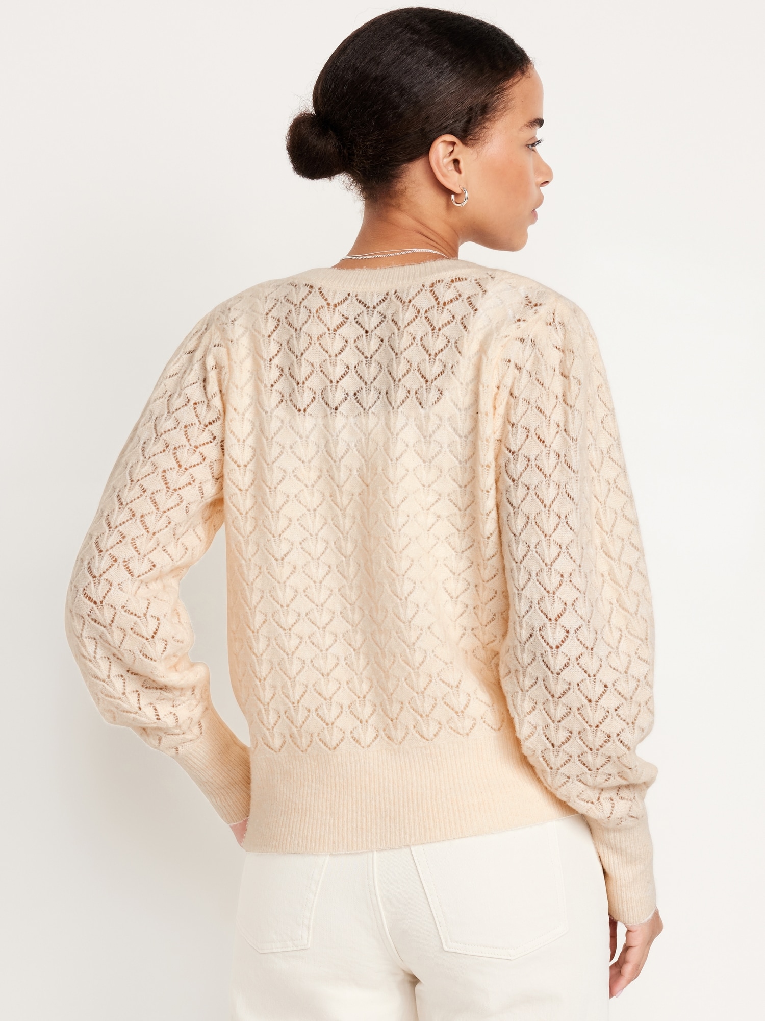 Pointelle Cardigan